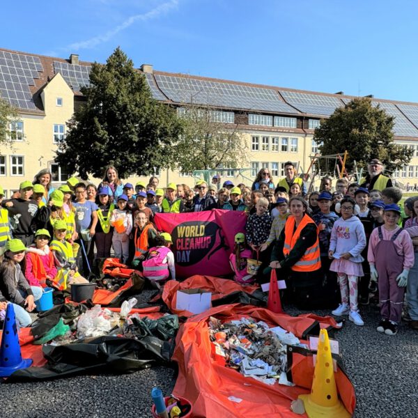 Müllsammelaktion Johannes Hess Schule