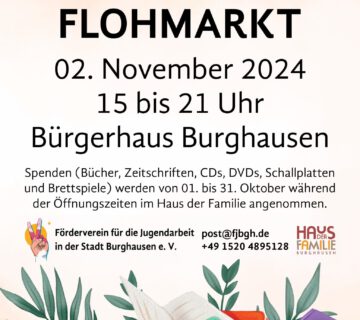 Flyer Bücherflohmarkt