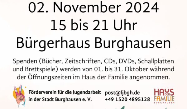 Flyer Bücherflohmarkt