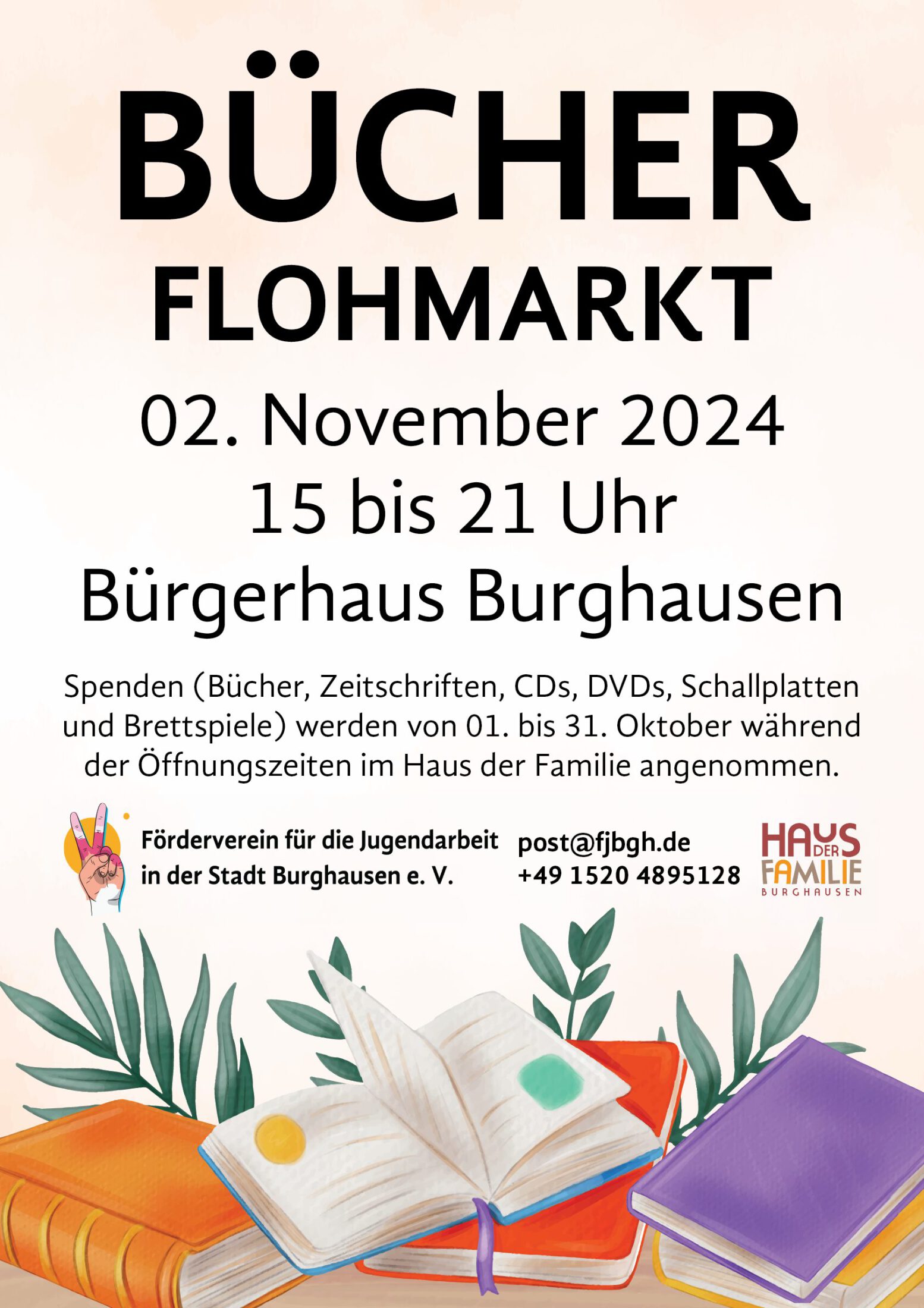 Flyer Bücherflohmarkt