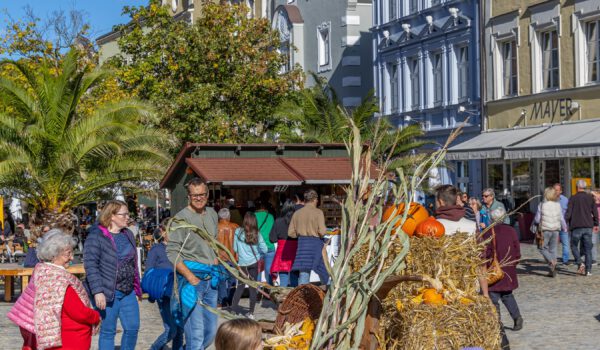 Der beliebte Gallimarkt lädt am Sonntag, 27. Oktober, zu einem Besuch in die Altstadt. Fotocredit: Burghauser Touristik GmbH